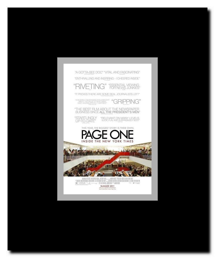 Page One: Inside the New York Times Framed Movie Poster