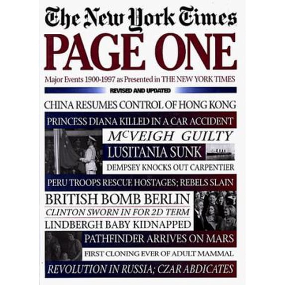 Pre-Owned Page One: Major Events, 1900-1997, as Presented in the New York Times (Hardcover) 1578660068 9781578660063