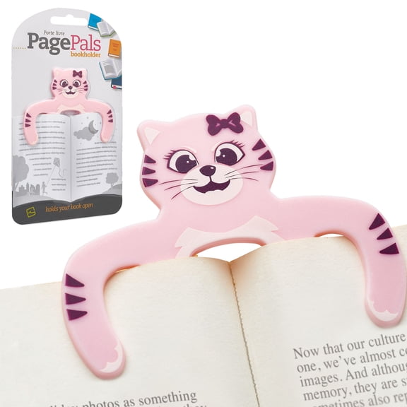 Thinking Gifts Page Pals Bookmark Bookholder | Page Holder | Music Holder Clip | Music Paper Holder | Magazine, Cookbook | Reading in Bed at Home | Office, Desk, Kitchen Use (Cat)