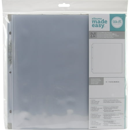 Page Protector 12X12 10Pk