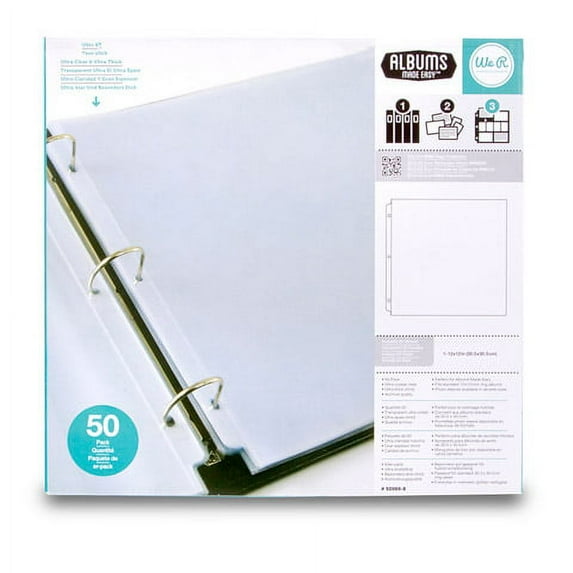 Page Protector 12X12 50Pk Dring