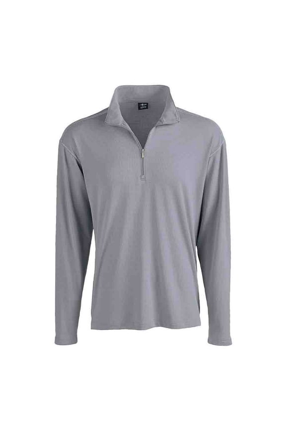 Mens Contrast Stitch Quarter Zip Layering Pullover