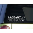 thumbnail image 1 of Pageant Chick *J253* 8 inch wide Sticker decal, 1 of 1