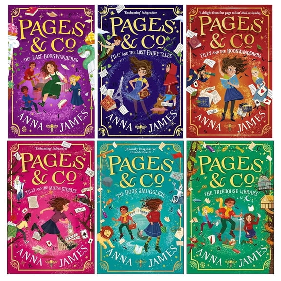 Pages & Co 6 Books Collection Set by Anna James Fantasy Adventure Collection