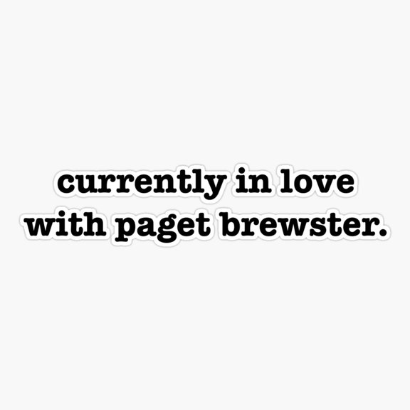 Paget Brewster Fan Love Sticker