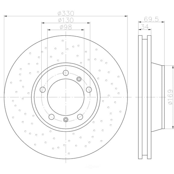 Pagid 355122822 Disc Brake Rotor