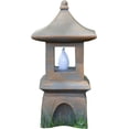 thumbnail image 1 of Pagoda Garden Statue, Solar Powered Statue Japanese Garden Decor, Outdoor Zen Garden Lantern, Flickering LED Garden Light (Zen Garden Pagoda), 1 of 5