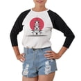 thumbnail image 1 of Pagoda Japanese Printed 100% Cotton Elbow Sleeves Raglan T-Shirt WTS_03 XL, 1 of 1