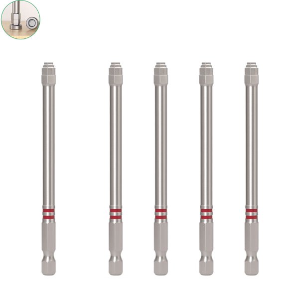 Pagoda-Shaped Hex Screwdriver Bit Set, Including Magnetic Hex Drill Bits, Suitable For Electric Drills And Wrenches.