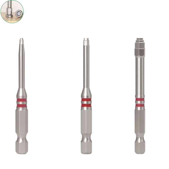 Pagoda-Shaped Hex Screwdriver Bit Set, Including Magnetic Hex Drill Bits, Suitable For Electric Drills And Wrenches.