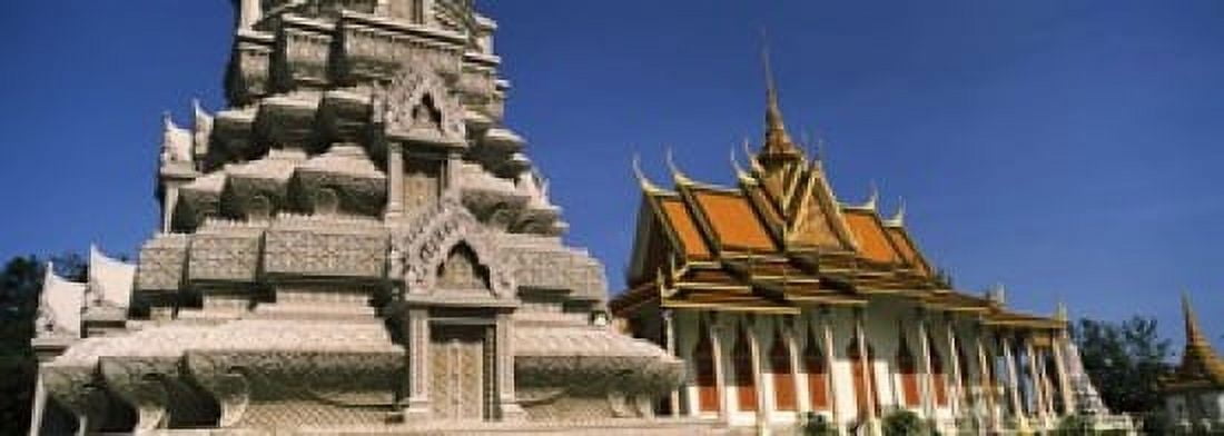Pagoda near a palace Silver Pagoda Royal Palace Phnom Penh Cambodia Canvas Art - Panoramic Images (18 x 7)