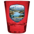 thumbnail image 1 of Pagosa Springs Colorado Design B Souvenir Full Color 2 oz Round Shot Glass Red, 1 of 3