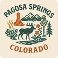 thumbnail image 1 of Pagosa Springs Colorado Keepsakes Souvenir Vinyl Sticker – Destination Travel Keepsake Collectible (3-Inches Wide), 1 of 3