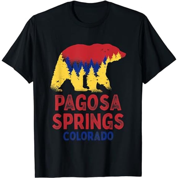 Pagosa Springs Colorado Rocky Mountains CO Bear T-Shirt