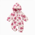 thumbnail image 1 of Paguaki Baby Boy Clothes Long Sleeve Footed Cute Cartoon Prints Long Sleeved Hooded Jumpsuit Baby Pajamas with Zipper Cotton Sleepers 0 6 9 12 18 Months, 1 of 8