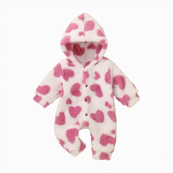 Paguaki Baby Boy Clothes Long Sleeve Footed Cute Cartoon Prints Long Sleeved Hooded Jumpsuit Baby Pajamas with Zipper Cotton Sleepers 0 6 9 12 18 Months