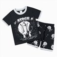 thumbnail image 1 of Paguaki Boys Short Set Pajamas Boys Cotton Toddler Train Dinosaur Sleepwear Summer Clothes Size 2-7T, 1 of 6