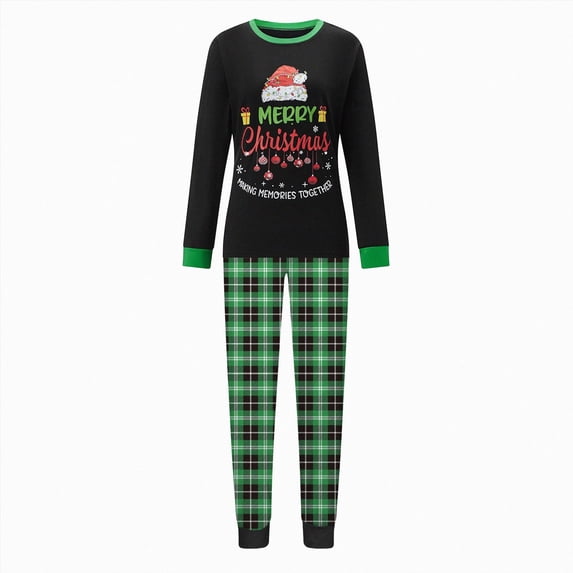 Paguaki Family Matching Pajamas Set, Snowflake Ball Print Holiday PJs Sleepwear Loungewear 6 12 18 24 0M