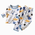 thumbnail image 1 of Paguaki Summer Pajamas Boys Girls Long Sleeve Sleepwear Toddler Baby Pajamas Set 1-4t, 1 of 4