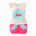 thumbnail image 1 of Paguaki Toddler Baby Girls Summer Clothes 6 12 18 Months 2T 3T 4T 5T Girls Outfits Tractor Letter Print Sleeveless Tank Tops Elastic Waist Solid Shorts Sets, 1 of 5