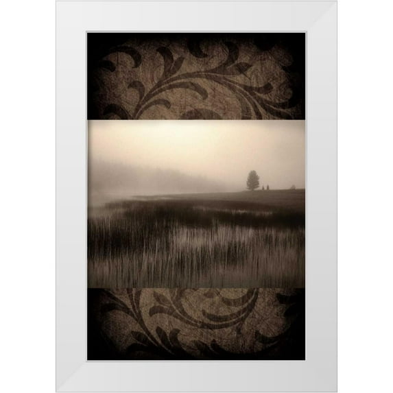 Pahl, Janel 13x18 White Modern Wood Framed Museum Art Print Titled - Misty Morning
