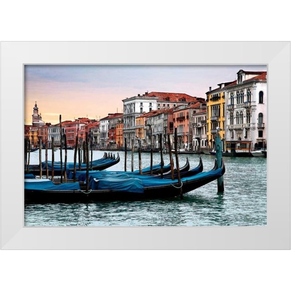 Pahl, Janel 14x11 White Modern Wood Framed Museum Art Print Titled - Dawn in Venice