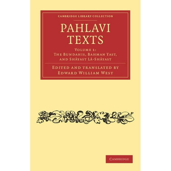 Pahlavi Texts - Volume 1, (Paperback)