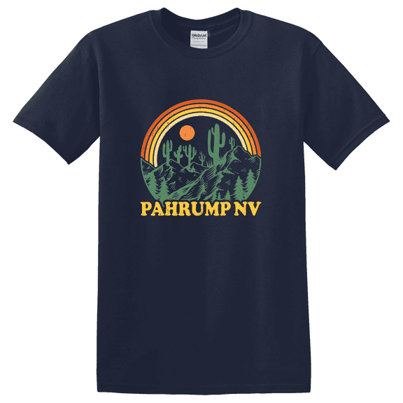 Pahrump NV Nevada Desert Retro Camping Hiking T-Shirt