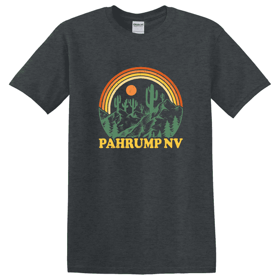 Pahrump NV Nevada Desert Retro Camping Hiking T-Shirt