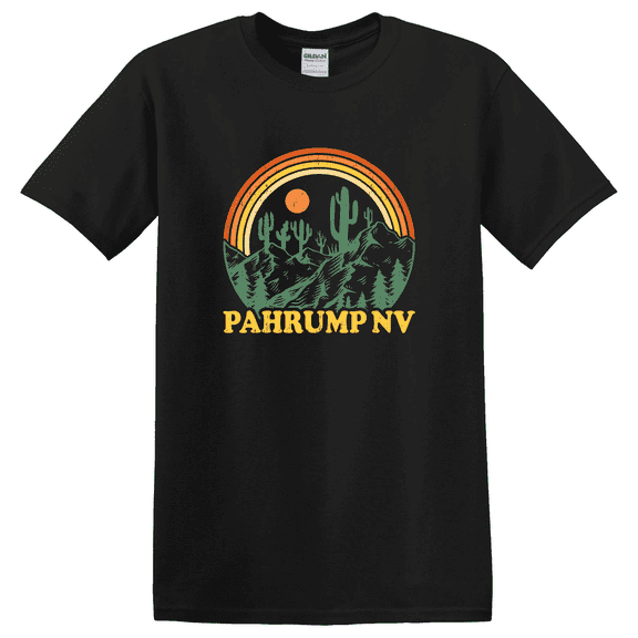 Pahrump NV Nevada Desert Retro Camping Hiking T-Shirt
