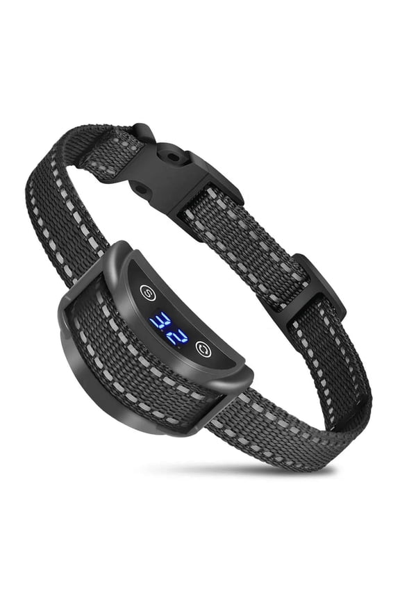 Anti Bark Collar for Dogs, Automatic Dog Bark Collar,Anti Barking Collar With LED display,Beep,Vibration&Electric Shock for Small Medium Large Dogs