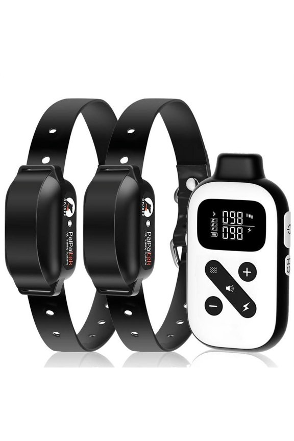 Dog Training Collar For 2 Dogs,Shock Collar with Remote&Automatic Modes,Bark Collar with Beep,Vibration&Shock Modes