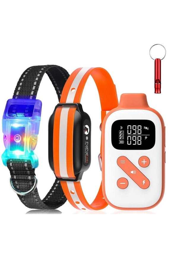 Dog Training Collar with Remote and Automatic Mode-3300ft Range Dog Shock Collar,IPX7 Waterproof Dog Bark Collar+LED Dog Collar for Small Medium Large Dogs