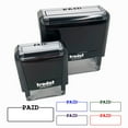 thumbnail image 1 of Paid Blank Box for Date Signature Invoice Self-Inking Rubber Stamp Ink Stamper for Business Office - Black Ink - Small 1-1/2 Inch, 1 of 7