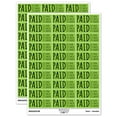 thumbnail image 1 of Paid Details Cash Check Credit Invoice Sticker Set - Light Green - Gloss Finish - 1.75" Medium, 1 of 7