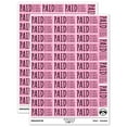thumbnail image 1 of Paid Details Cash Check Credit Invoice Sticker Set - Light Pink - Gloss Finish - 1.5" Small, 1 of 7