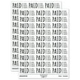 thumbnail image 1 of Paid Details Cash Check Credit Invoice Sticker Set - White - Gloss Finish - 1.75" Medium, 1 of 7