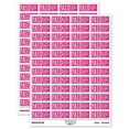 thumbnail image 1 of Paid Details Check Number Amount Date Invoice Sticker Set - Hot Pink - Matte Finish - 1.25" Mini, 1 of 7
