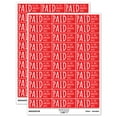 thumbnail image 1 of Paid Details Check Number Amount Date Invoice Sticker Set - Red - Gloss Finish - 1.75" Medium, 1 of 7