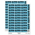 thumbnail image 1 of Paid Details Check Number Date Invoice Sticker Set - Light Blue - Gloss Finish - 1.5" Small, 1 of 7