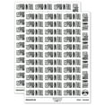 thumbnail image 1 of Paid in Full Checkmarked Box Invoice Sticker Set - White - Matte Finish - 1.5" Small, 1 of 7