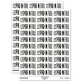thumbnail image 1 of Paid in Full Checkmarked Box Invoice Sticker Set - White - Matte Finish - 1.75" Medium, 1 of 7