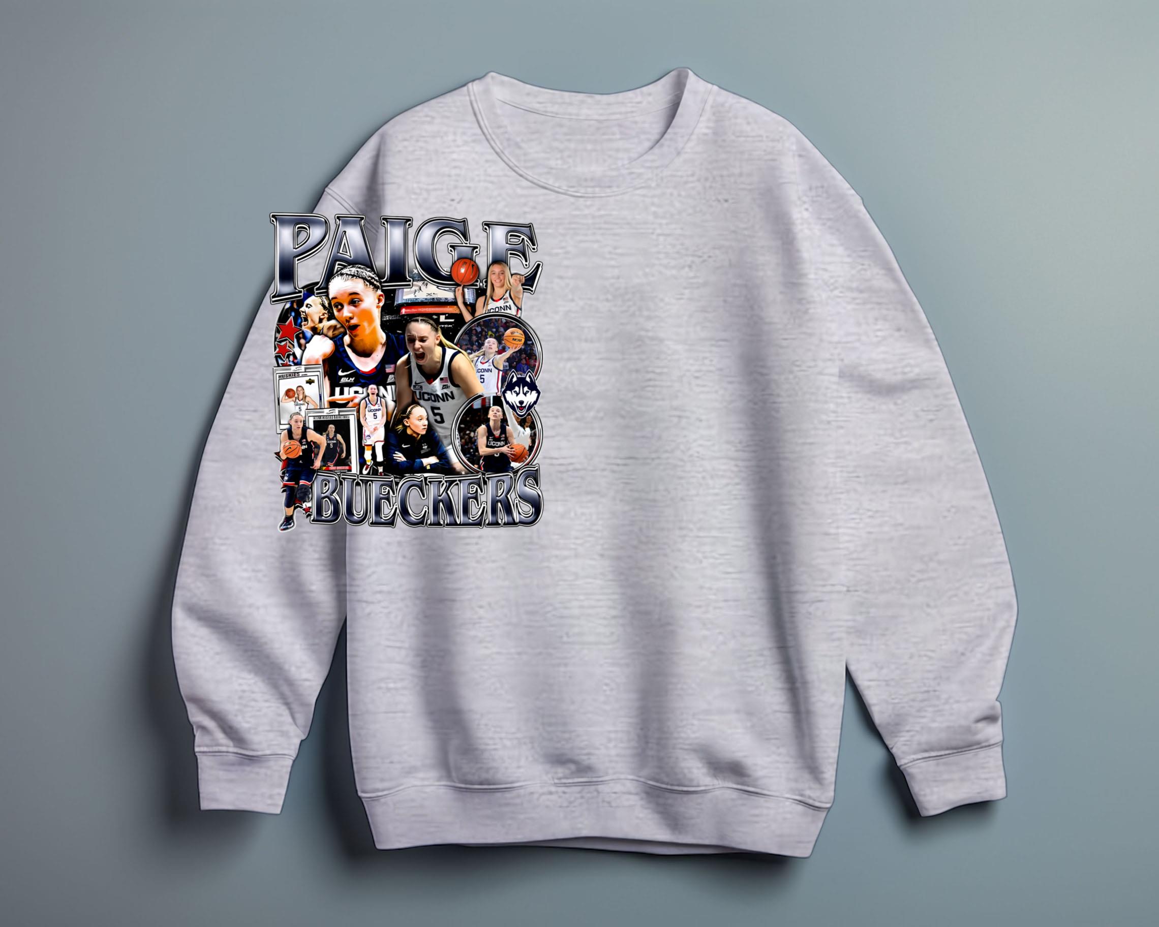 Paige Bueckers Buckets Unisex Tshirt, Basketball Player Slam Dunk