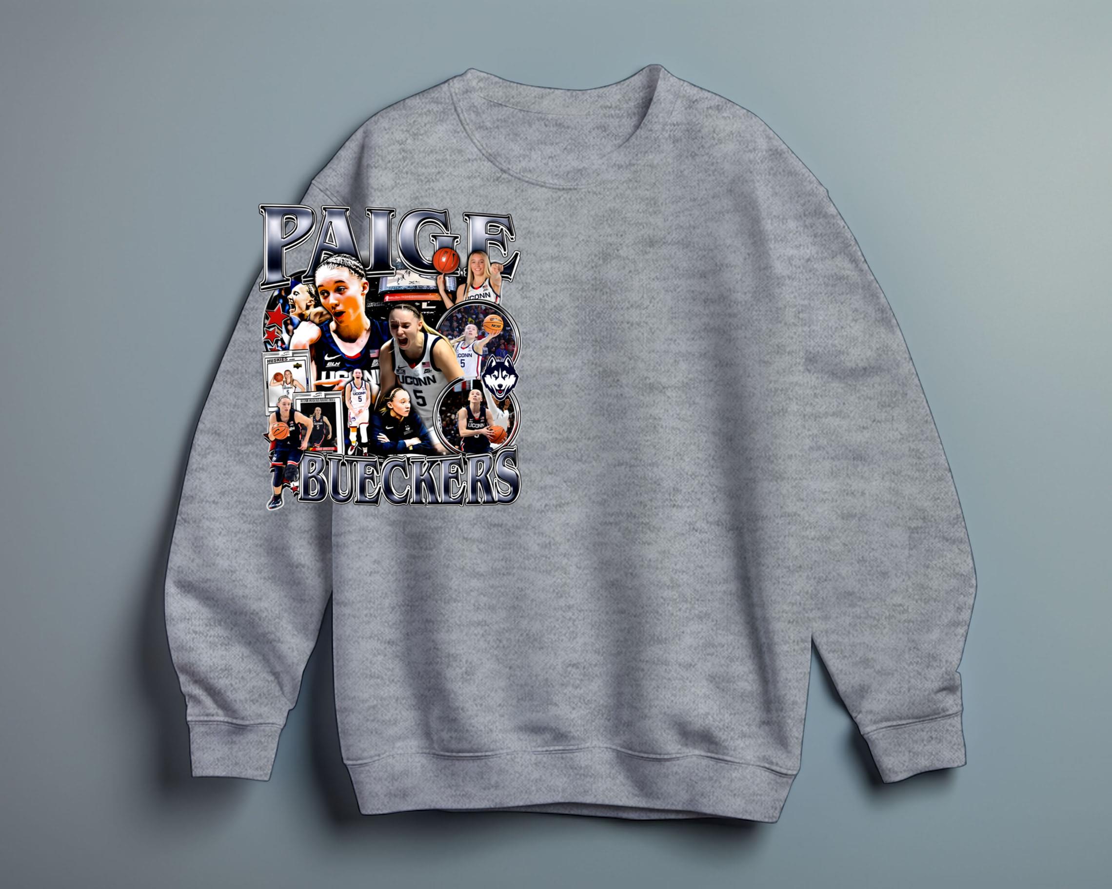 Paige Bueckers Buckets Unisex Tshirt, Basketball Player Slam Dunk