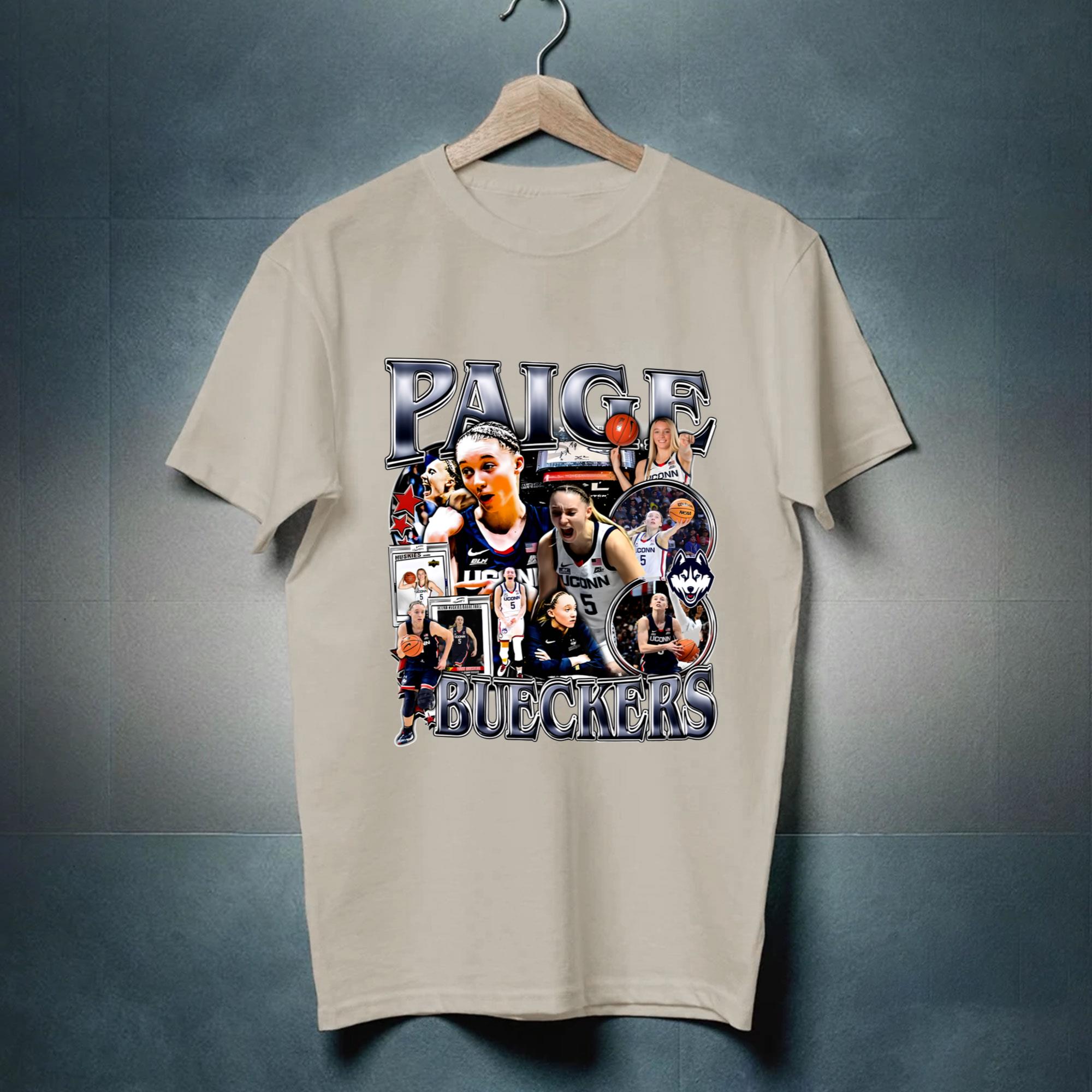 Paige Bueckers Buckets Unisex Tshirt, Basketball Player Slam Dunk
