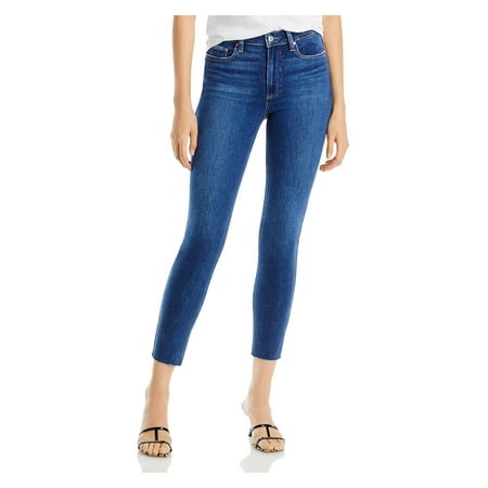 Paige Womens Bombshell Denim Raw Hem Ankle Jeans