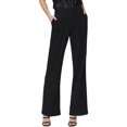 thumbnail image 1 of Paige Womens Pleated High Rise Wide Leg Jeans Black 26, 1 of 2