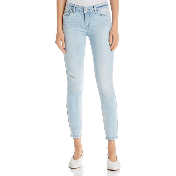 Paige Womens Verdugo Cropped Skinny Fit Jeans, Blue, 29