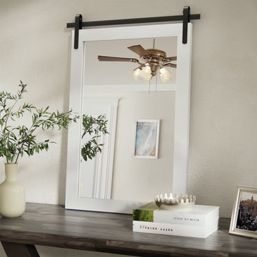 Paihome Bathroom Mirror Wall Mirror Vanity Mirror with Metal Frame (1 Piece)22W * 30H Inches - White