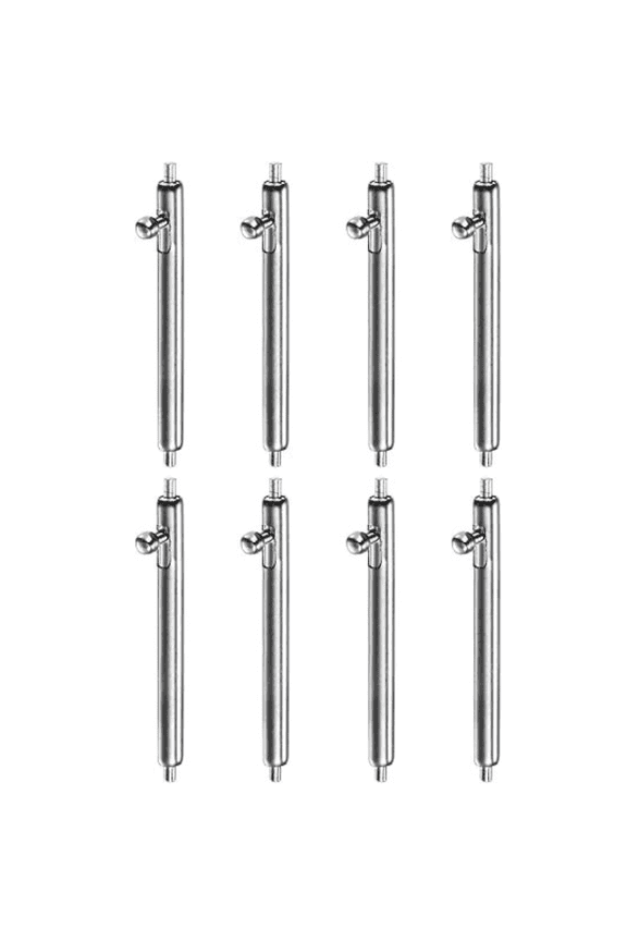 24mm Quick Release Spring Bars, 8 PCS 316 Stainless Steel No-Tool Replacement Spring Bars for Watch Bands Straps(1.8x24mm)